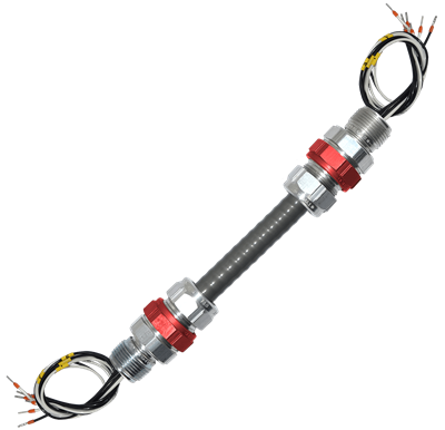 Instrumentation Cable, Flameproof, 2 x T&B Star Teck® Cable Fittings, A06-XP
