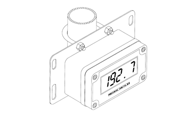 PDA6845 2" Pipe Mounting Kit with Small Plate
