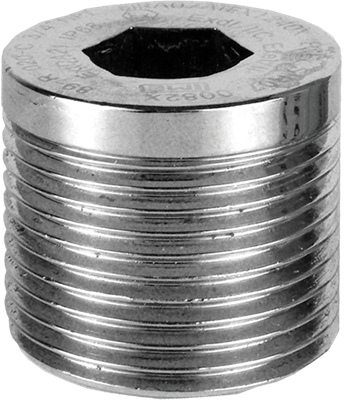 PDAPLUG75 3/4" NPT 316 Stainless Steel Stopping Plug with Approvals