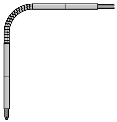 Angle Base-Metal Thermocouple Elements