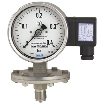 Model PGT43.100, PGT43.160 Diaphragm Pressure Gauge with Output Signal