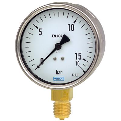 Bourdon Tube Pressure Gauge, Copper Alloy - 212.20