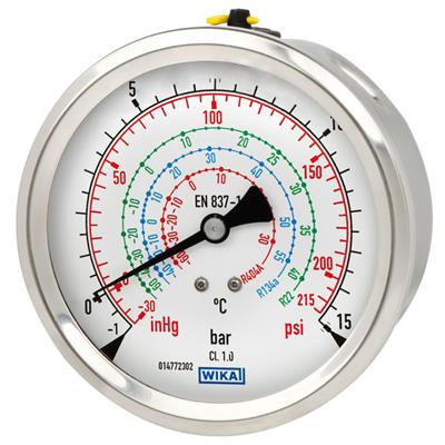 Bourdon Tube Pressure Gauge, Copper Alloy or Stainless Steel - 112.28, 132.28
