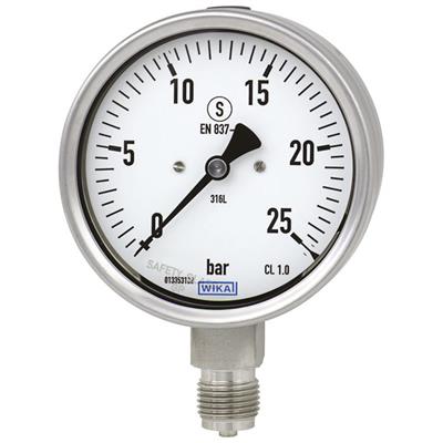 Bourdon Tube Pressure Gauge, Stainless Steel - 232.30, 233.30