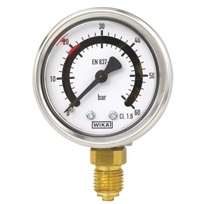 Bourdon Tube Pressure Gauge with One or Two fixed Switch Contacts - PGS21
